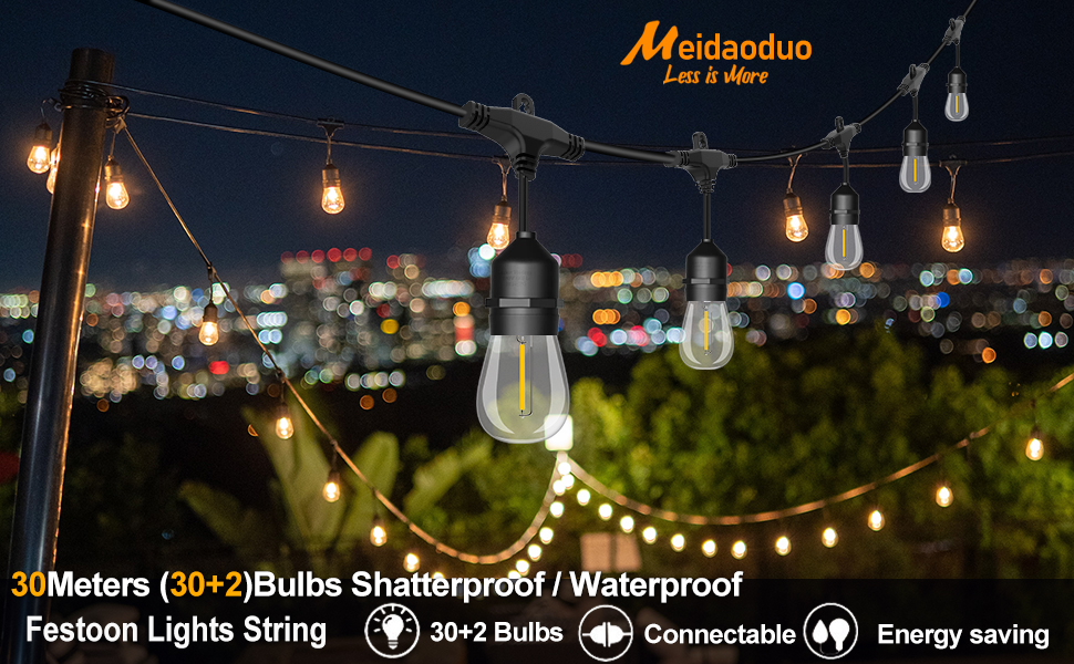 festoon lights outdoor mains