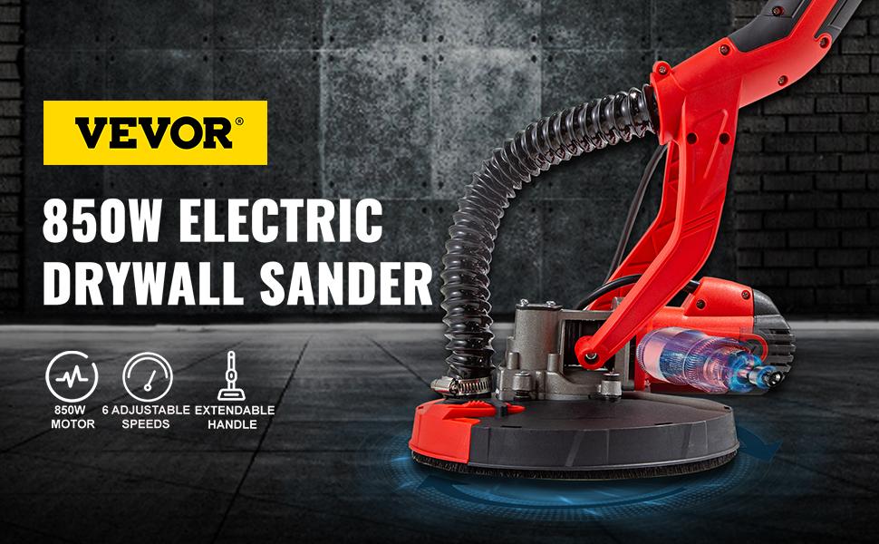 Mophorn Drywall Sander 850W, Electric Sander Variable Speed 8001750RPM