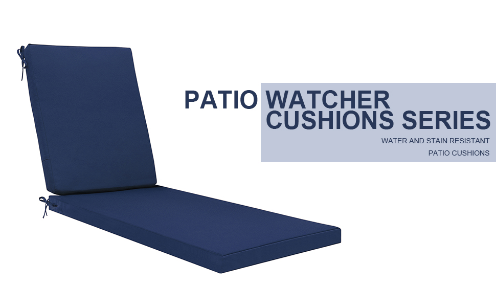 Patio Watcher Indoor/Outdoor WaterResistant Chaise Lounge