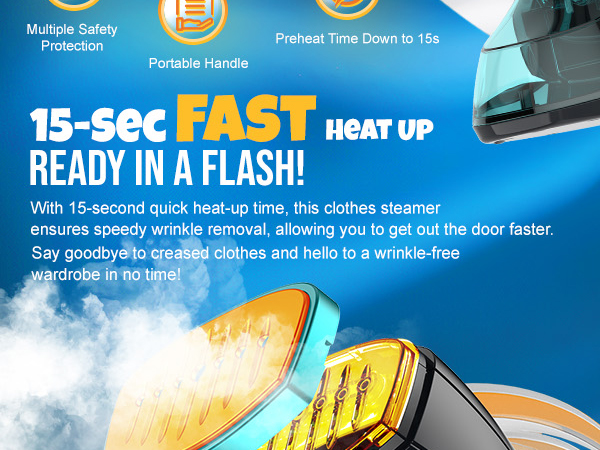 Most powerful clothing ironing steamer on the market.