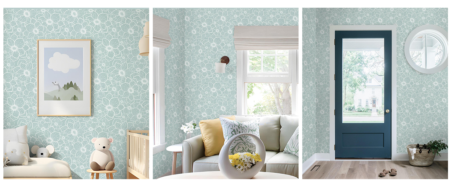 Floral Wallpaper Peel and Stick Wallpaper