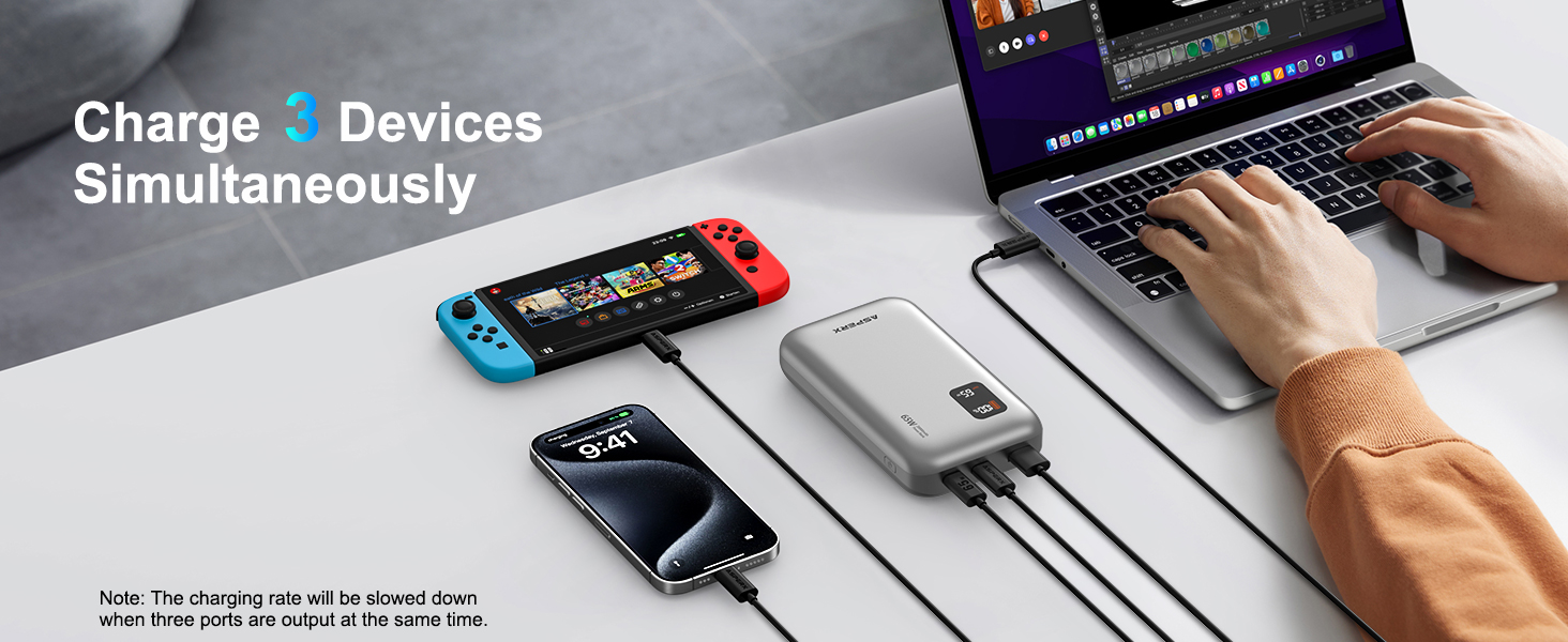 20000mAh powerbank fast charging