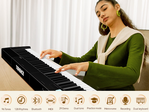 Amazon.com: TERENCE V30 Digital Piano 88 Key Weighted
