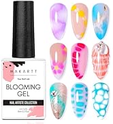 Makartt Clear Blooming Gel 15ml UV LED Soak Off Nail Art Polish for Spreading Effect Marble Nail ...