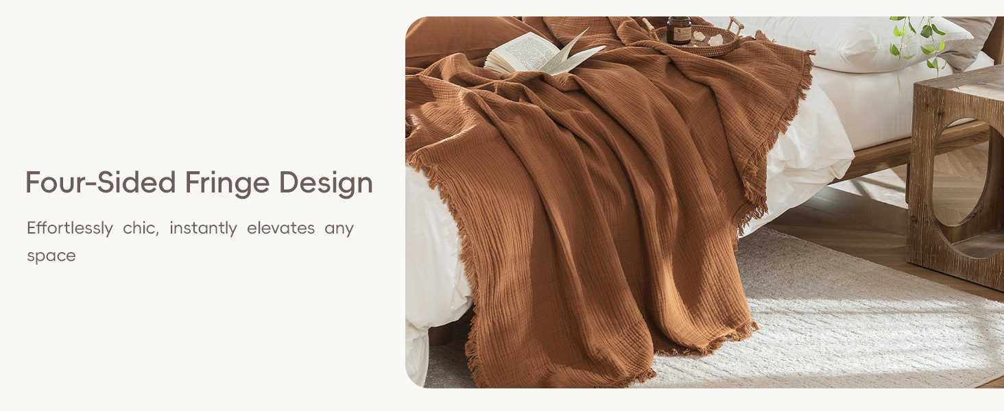 Drak Orange Throw Blanket