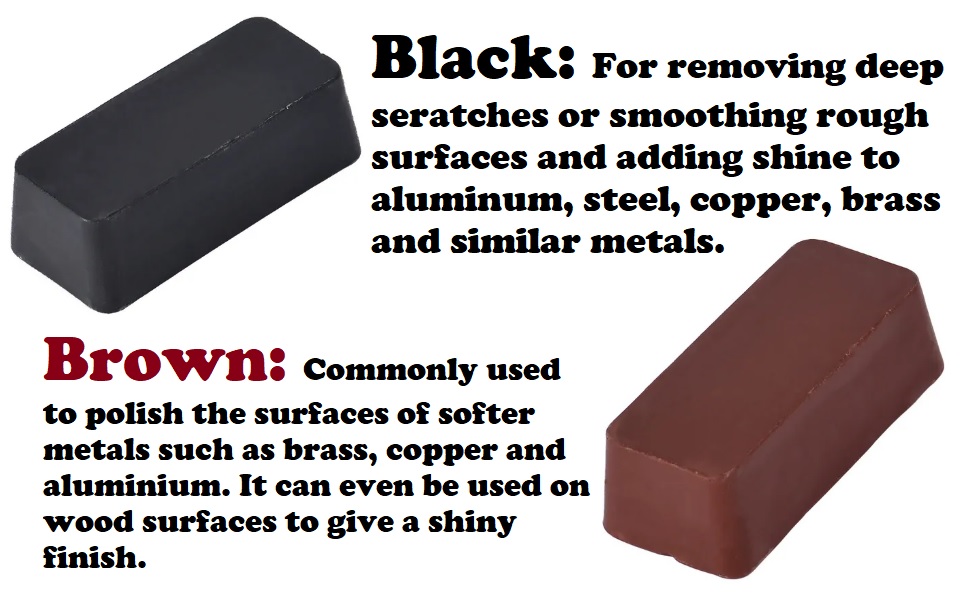 MiJunHD Polishing Compound,1 Piece 100g Honing Block (Brown) for Polishing Metal,Buffing Jewelry