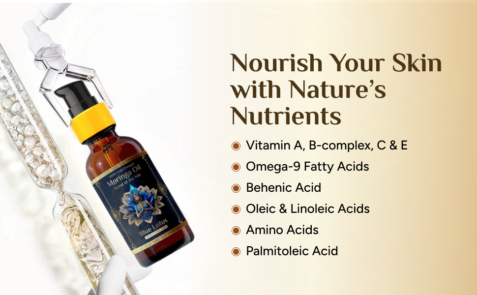 Ancient Ritual Oil – Moringa and Blue Lotus with Ormus Minerals for Deep Relaxation