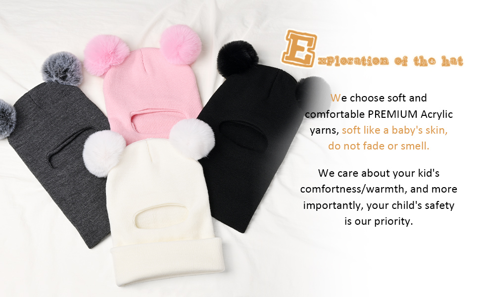 kids wonter warm hat scarf
