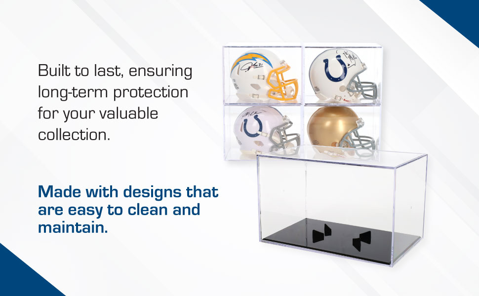 These durable showcases provide long-term protection for valuable collections and are easy to clean.