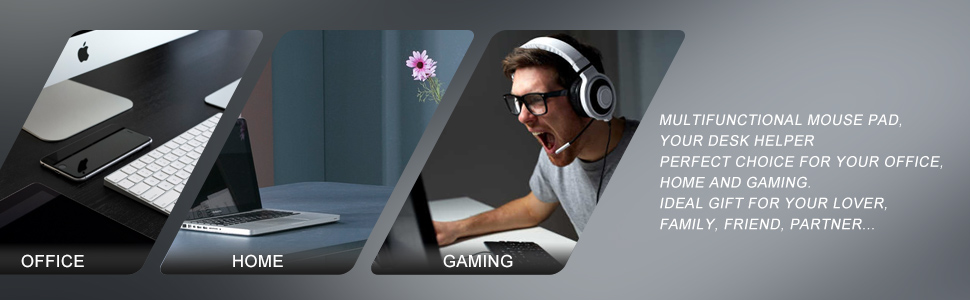 Foldable Large Gaming Mouse Pads with Phone Holder