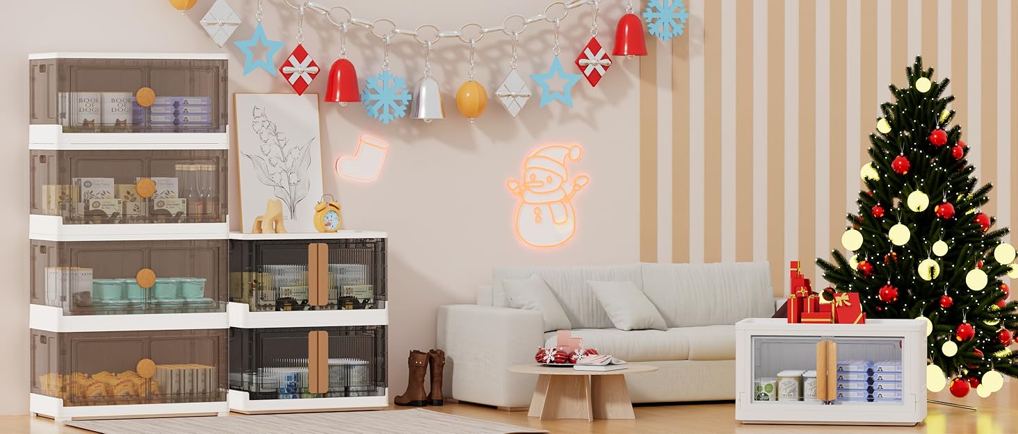 Under Bed Storage with Wheels 4 Packs Underbed Storage