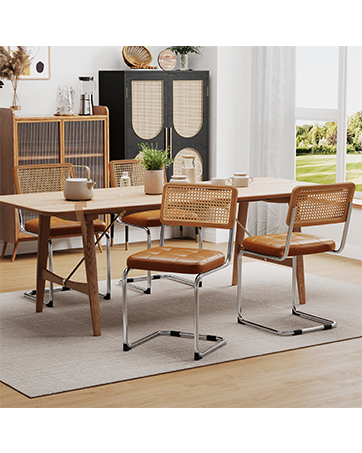 chaises de salle à manger en rotin