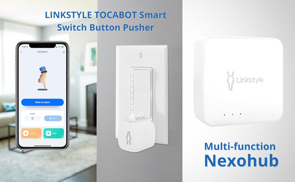 LINKSTYLE TOCABOT Smart Switch Bot Button Pusher, Light Switch
