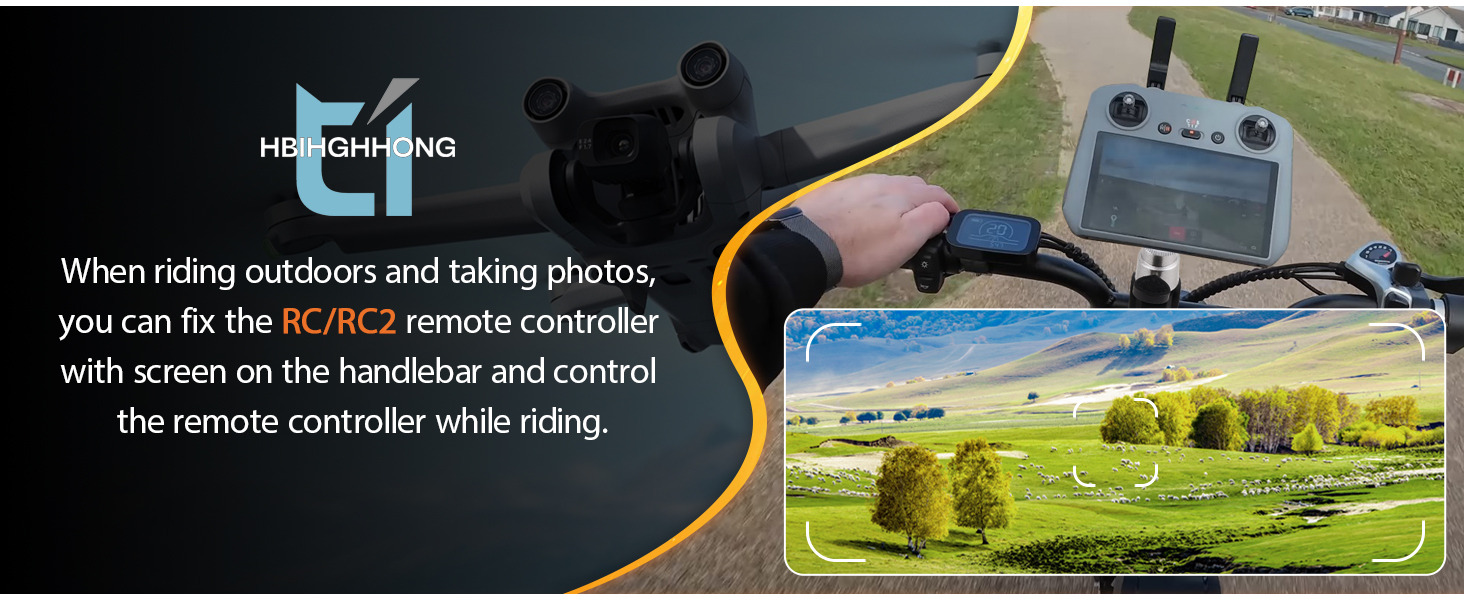 for DJI Mini 3/Air 3/Mini 3 Pro/Mini 4 Pro/Remote Control Riding Bracket