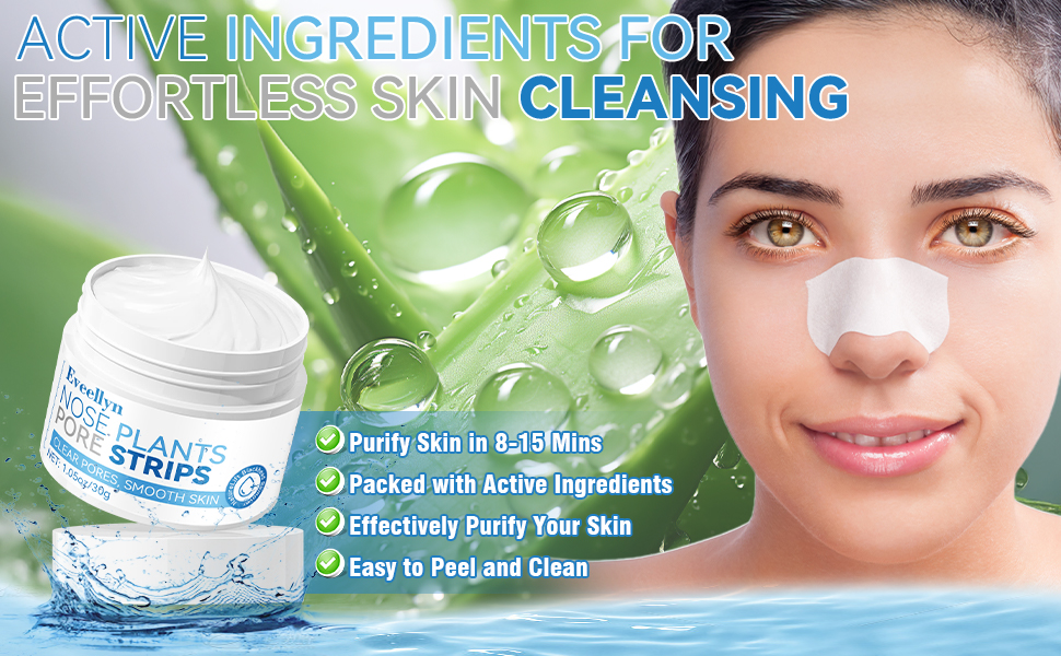 Blackhead remover Pore strips mask Aloe Vera