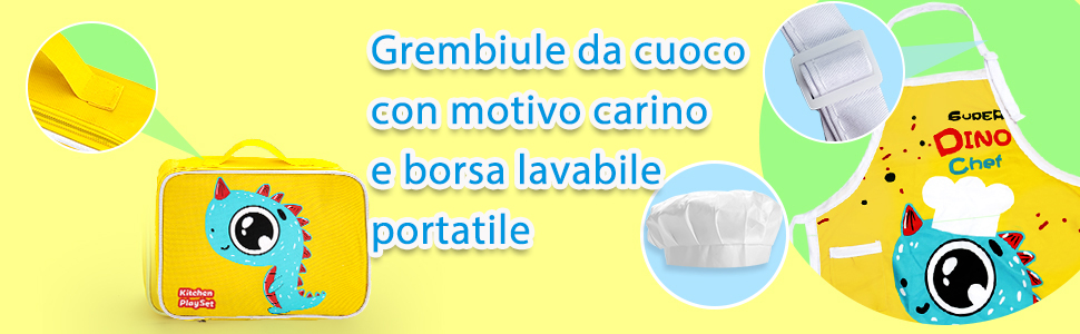 Accessori da Cucina per Bambini in Legno per Alimenti