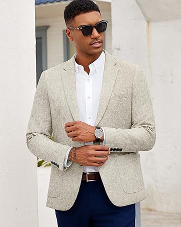 mens linen blazer