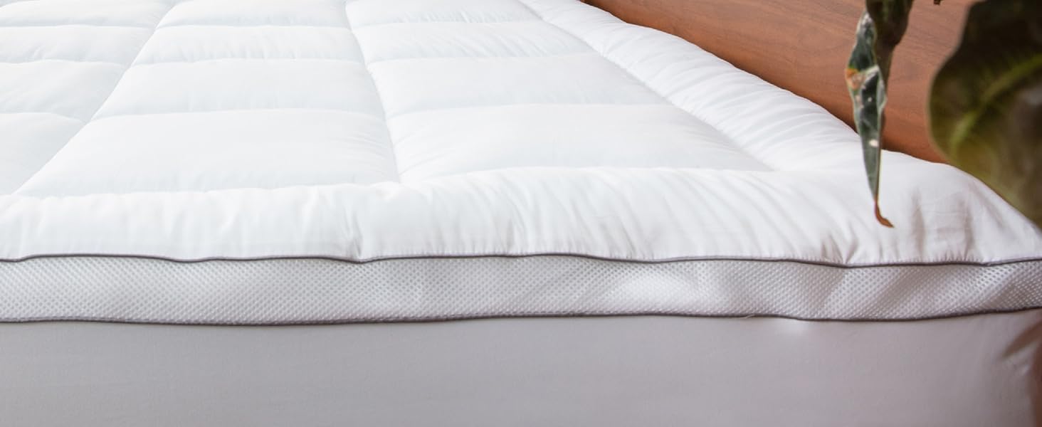 ViscoSoft 4 Inch Pillow Top Memory Foam Mattress Topper