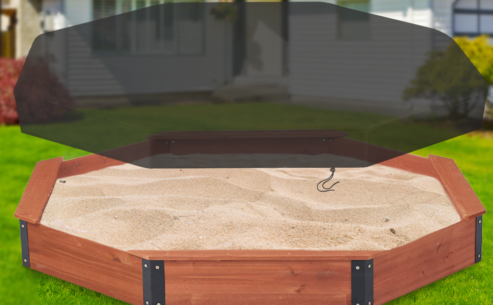 Sandbox Cover, Rounded Cover for Octagon Sandbox,Large