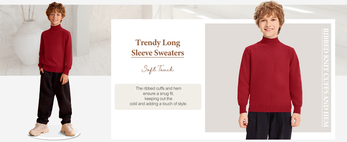Boys Turtleneck Sweater