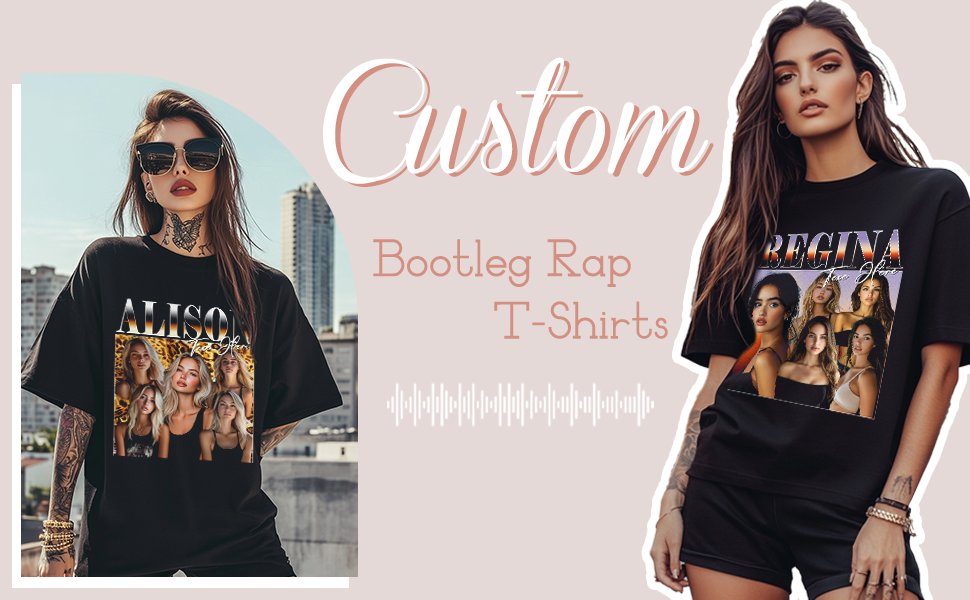 Personalized Custom Bootleg Rap T-Shirts