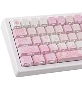 Amazon.com: Tsungup PBT Keycaps Cherry Blossom Keycap Set