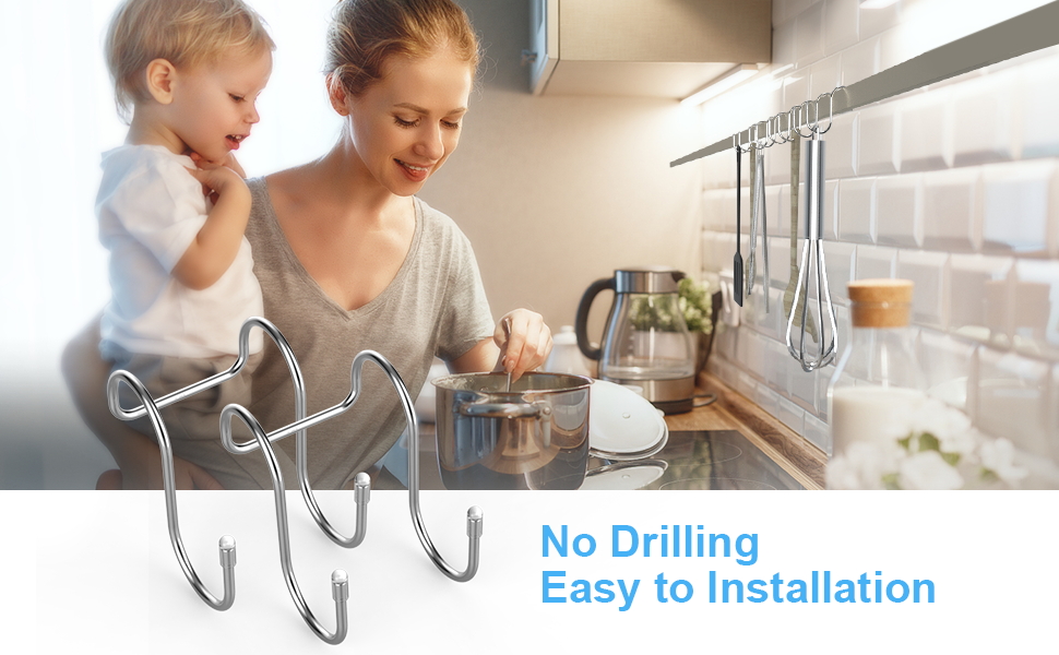 Beesini 2 Pack Shower Door Small Hooks, Towel Hooks, Shower