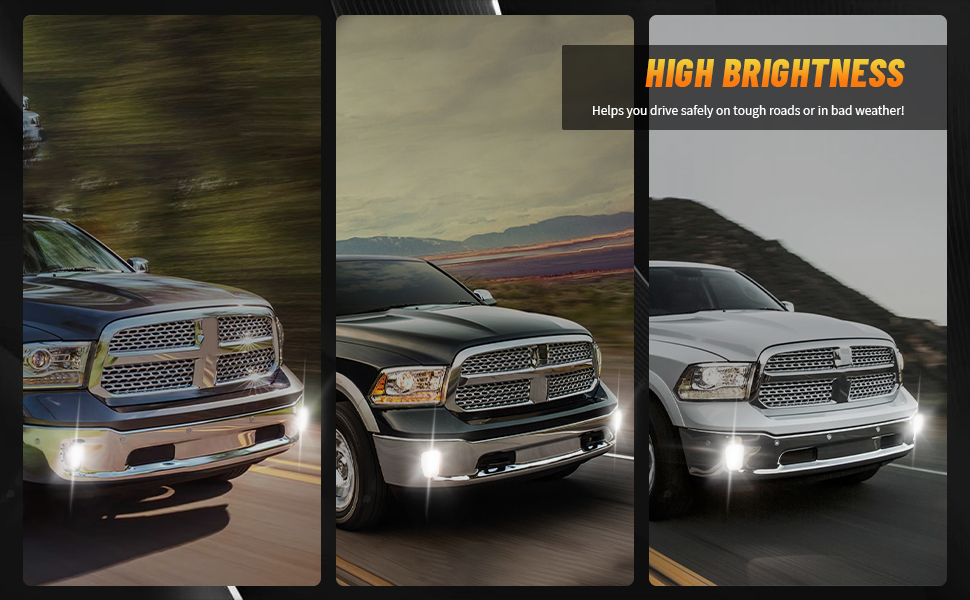 fog Lights led dodge ram 1500 2013-2018