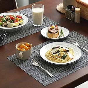 table mat dining placemats seater cover washable heat resistant mat pvc set 6 waterproof