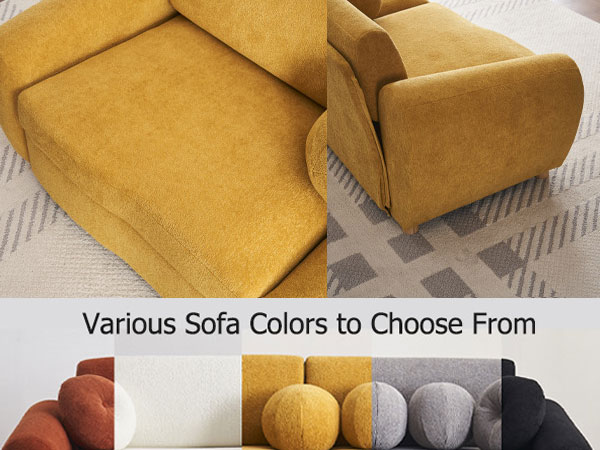 そふぁ Amazon.com: ZX Design 84.6'' Loveseat Sofa, Chenille Modern