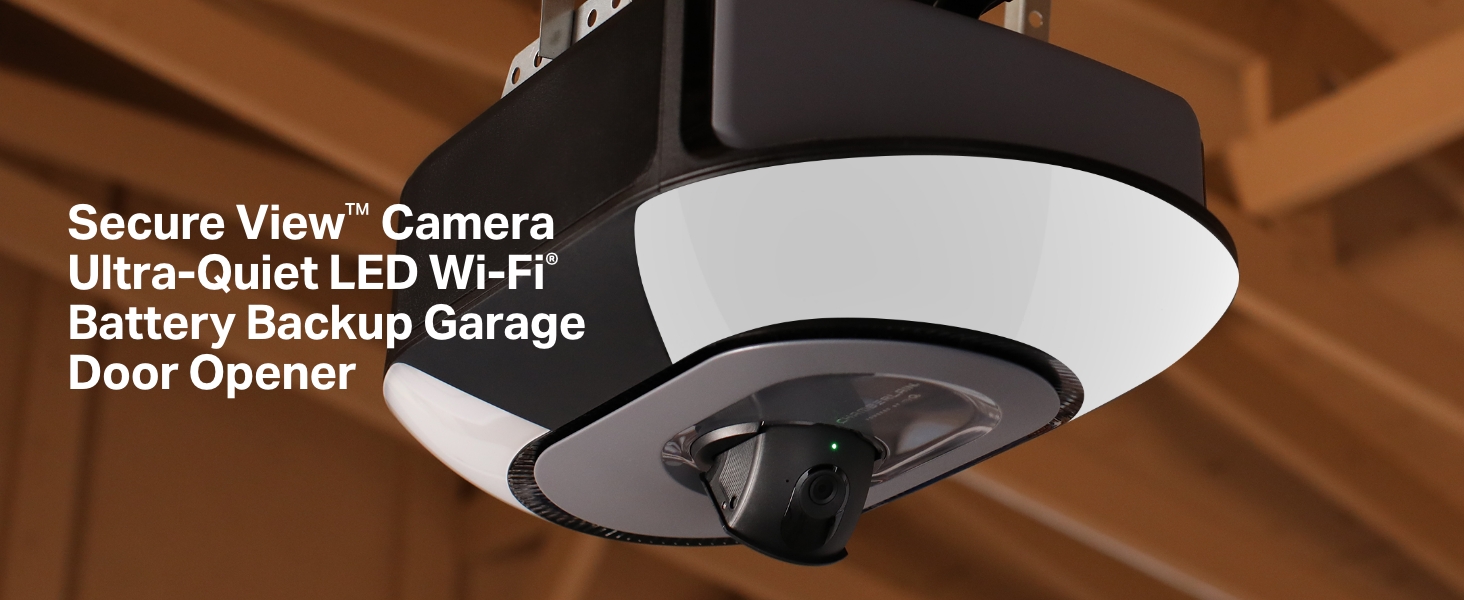 Chamberlain B6753T Smart Garage Door Opener, Video Streaming & Advanced