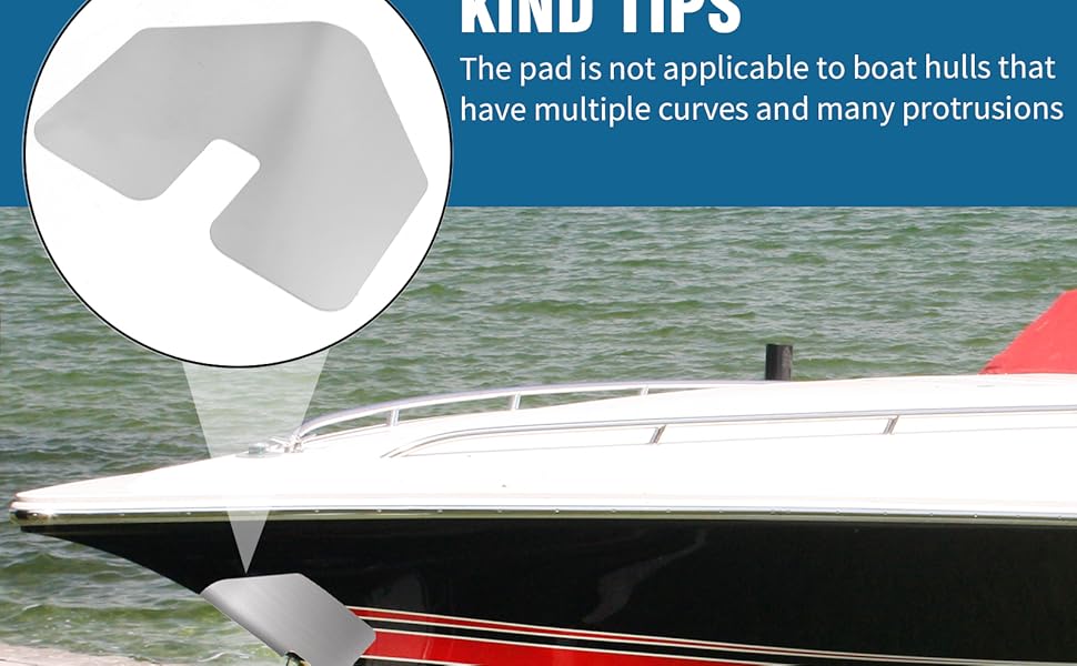 SYOWADA 2 Pcs Stainless Steel Bow Keel Guard 9.84'' X 9.84