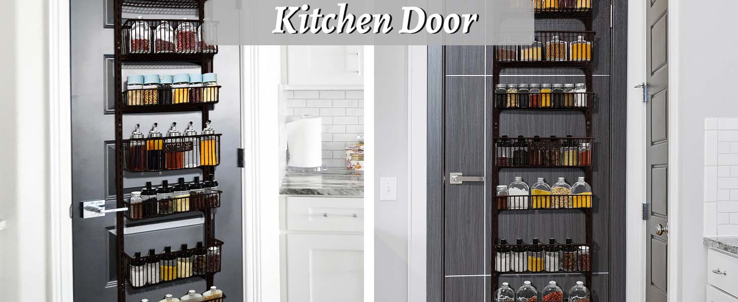 Shengsite Over the Door Pantry Organizer, Pantry Door