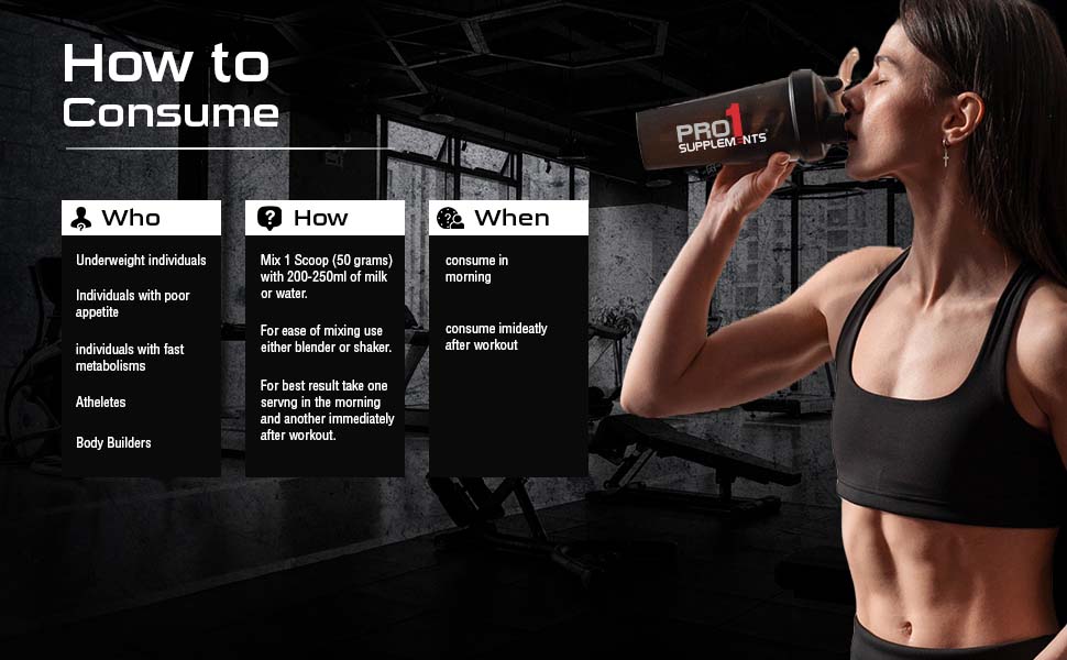 Review Pro1 Supplements Mass Gainer With 10.8G Protein | Weight 15 Weight Gainer