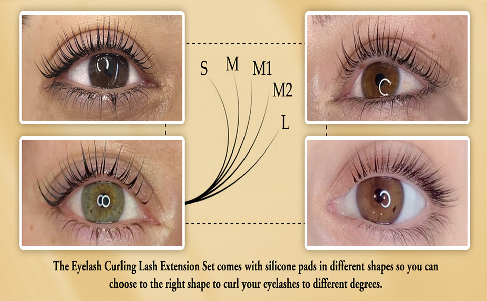 مجموعة رفع الرموش، مجموعة رفع الرموش وتجعيدها، مجموعة رفع الرموش شبه الدائمة