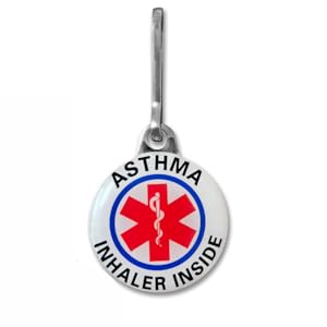 asthma alert tag, one piece