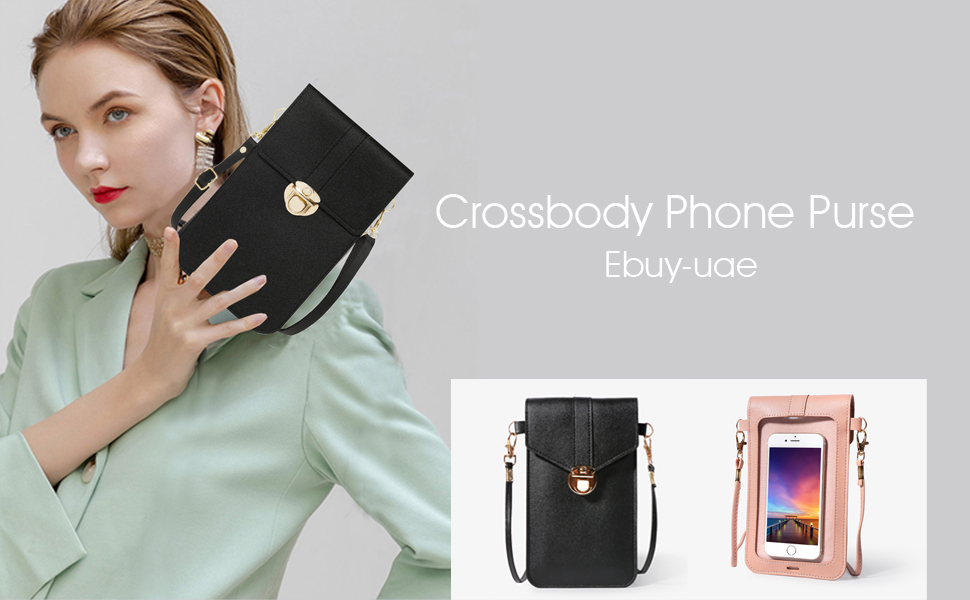 Crossbody Phone Bag for Women,Leather Crossbody Wallet Case