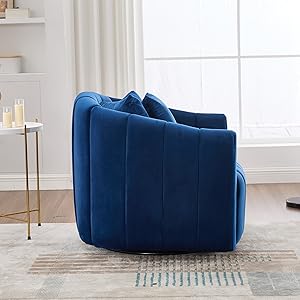 navy swivel accent chair
