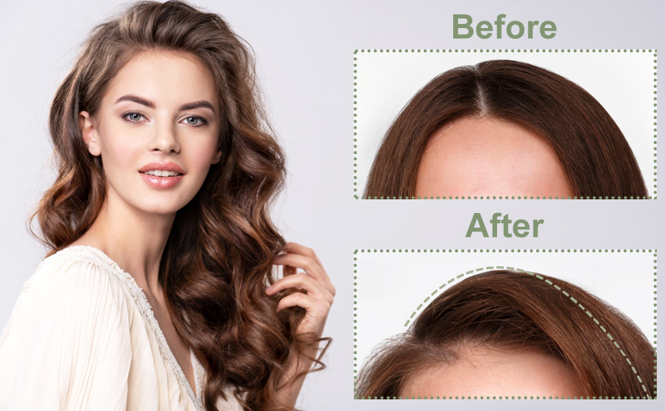 蓬松卷发夹-绿色A+5