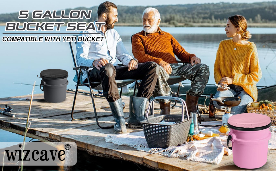 5 Gallon Bucket Seat for Yeti Bucket Only, Swivel Bucket