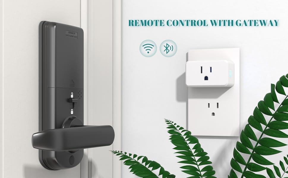 Mua CRESTIN WiFi Smart Lock, Keyless Entry Door Lock with Reversible Handle & Doorbell