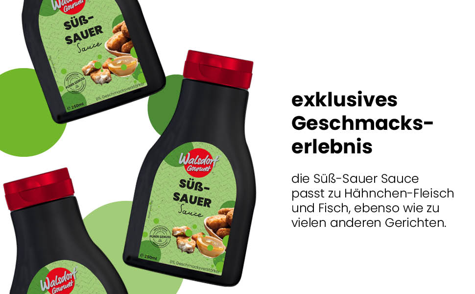 Walsdorf Gourmet Süß Sauer Soße 250ml Tube/Süß Saure Soße aus ...