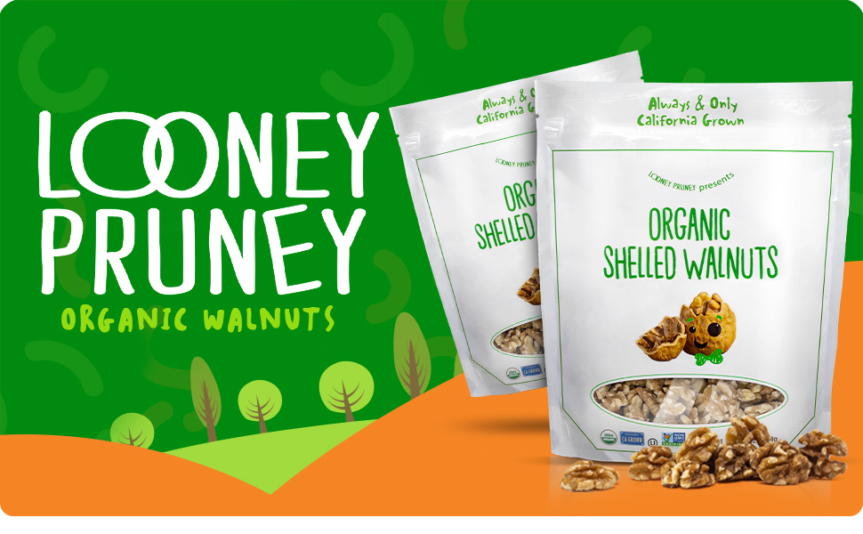 Looney Pruney, Organic Walnuts