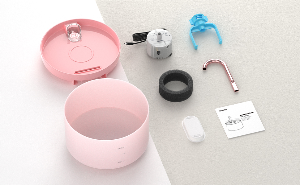 Cat Water Fountain, GIOTOHUN FaucetShaped 67oz/2L Cat