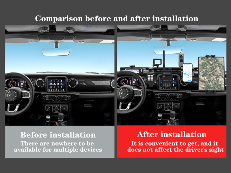 EASEORD Dash Mount Phone Holder Compatible with 20182023