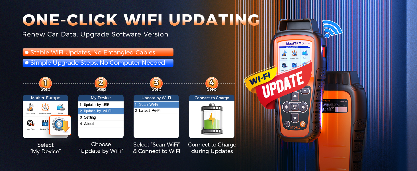 TireGo808 TPMS relearn tool lifetime free update