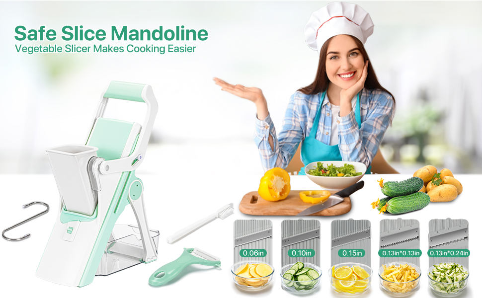 Multi-functional Safe Mandoline Slicer Vegetable Chopper
