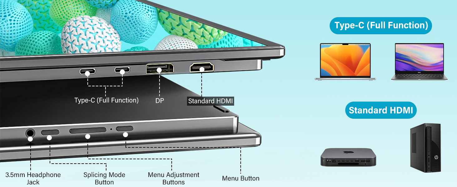 portable monitor dual 24 inch