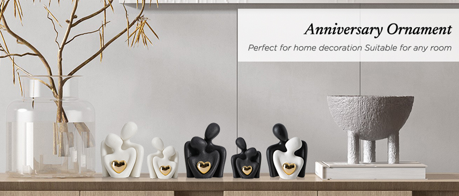 Mini Couple Statue Tv Stand Decor