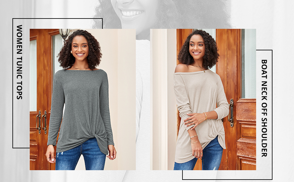 Tunic Tops Women One Sleeve